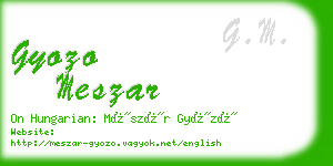 gyozo meszar business card